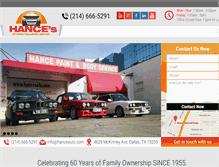 Tablet Screenshot of hanceauto.com